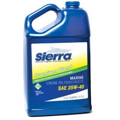 SIERRA 4 Stroke Oil 4 Stroke Marine Engine Oil - 25W-40 - 5 Quarts