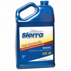 SIERRA 4 Stroke Oil Full Synthetic Marine Engine Oil - SAE 30 - 5 Quarts