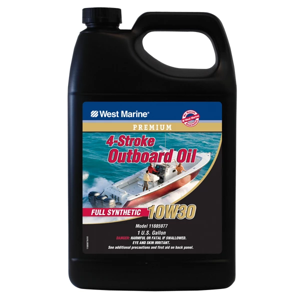 WEST MARINE 4 Stroke Oil Premium 4-Stroke Full Synthetic Engine Oil, 10W30, Gal. 1 WEST MARINE 4 Stroke Oil Premium 4-Stroke Full Synthetic Engine Oil, 10W30, Gal.