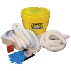 BUFFALO Oil Sorbents Oil Spill Kit, 20 Gallon Container