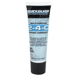 QUICKSILVER Marine Grease Multi-Purpose 2-4-C Marine Lubricant, 8 Oz.