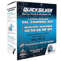 QUICKSILVER 4 Stroke Oil 8M0081912 Oil Change Kit For 40/60 HP Engines