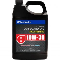 WEST MARINE 4 Stroke Oil Premium 10W-30 4-Stroke Full Synthetic Engine Oil, Gallon