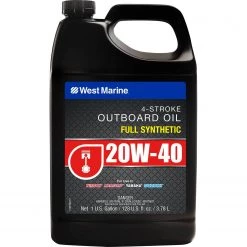 WEST MARINE 4 Stroke Oil Premium 20W-40 4-Stroke Full Synthetic Engine Oil, Gallon