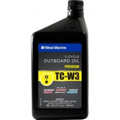 WEST MARINE 2 Stroke Oil Premium 2-Cycle TC-W3 Outboard Oil, Quart