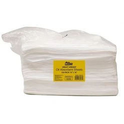 SEAFIT Oil Sorbents 18" X 15" Heavy Weight Oil Absorbent Sheets, 100-Pack
