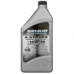 QUICKSILVER 4 Stroke Oil 10W30 Synthetic Blend 4-Stroke Outboard Oil, Quart