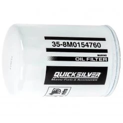 QUICKSILVER Oil Filters 8M0154760 Oil Filter - Crusader, OMC, Pleasure Craft, Marine Power, Volvo, Yamaha, Mallory, Fram, Sierra