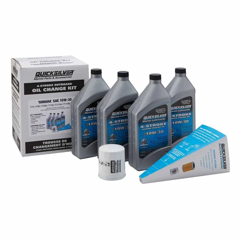 QUICKSILVER 4 Stroke Oil 8M0162422 Yamaha Outboard Oil Change Kit - F75-F115 1 QUICKSILVER 4 Stroke Oil 8M0162422 Yamaha Outboard Oil Change Kit - F75-F115
