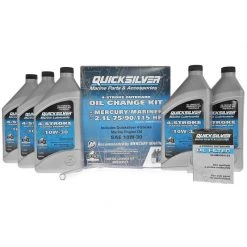 Engine Lube sale 10 QUICKSILVER 4 Stroke Oil 8M0107511 10W30 4-Stroke Outboard Oil Change Kit For 70/90/115 HP (2.1L) Mercury Engines