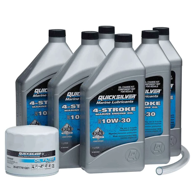 QUICKSILVER 4 Stroke Oil 8M0107513 25W40 4-Stroke Outboard Oil Change Kit For 150 HP Mercury Engines 2 QUICKSILVER 4 Stroke Oil 8M0107513 25W40 4-Stroke Outboard Oil Change Kit For 150 HP Mercury Engines - Image 2
