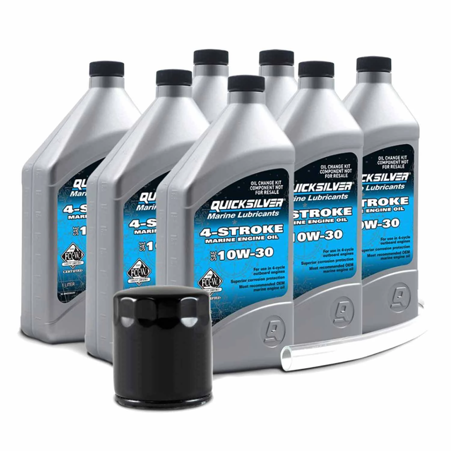 QUICKSILVER 4 Stroke Oil 8M0169548 10W30 4-Stroke Mercury 175 HP-300 HP V6 (3.4 L) & V8 (4.6 L) Oil Change Kit 1 QUICKSILVER 4 Stroke Oil 8M0169548 10W30 4-Stroke Mercury 175 HP-300 HP V6 (3.4 L) & V8 (4.6 L) Oil Change Kit