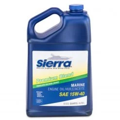 SIERRA 4 Stroke Oil 15W-40 Premium Blend Marine Engine Oil, 5 Quarts