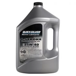 QUICKSILVER 4 Stroke Oil 25W-40 Synthetic Blend 4-Stroke Outboard Oil, Gallon