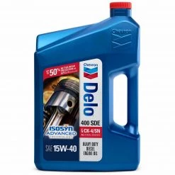 CHEVRON 4 Stroke Oil Delo 400 SDE Motor Oil, SAE 15W-40, 1 Gallon